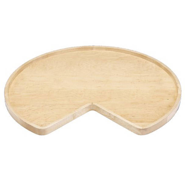 RevAShelf Natural Wood Kidney Lazy Susan for Corner Base